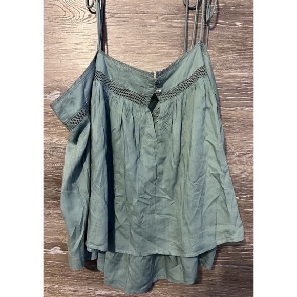 Urban Outfitters Tops - Urban Outfitters Cami L Green Cropped Strappy Sleeveless Top tank PERFECT